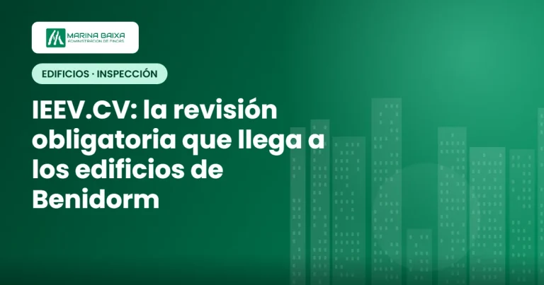 Informe de Evaluación del Edificio IEEV.CV en Benidorm